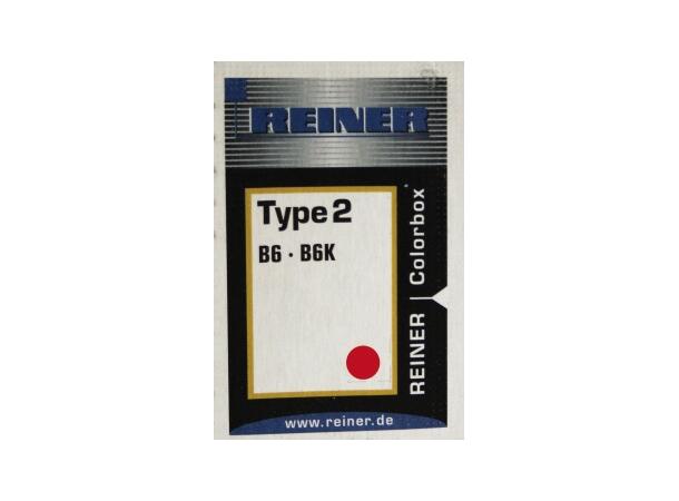 Stempelpute REINER for B6K-6 nummerstemp Rød 